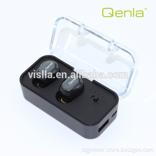 Mini earpieces TWS true wireless earbuds V4.1 Bluetooth earphones with charging dock